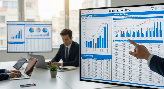 Phân tích số liệu xuất nhập khẩu chi tiết Biểu đồ tăng trưởng và bảng so sánh số liệu xuất nhập khẩu theo vùng/khu vực