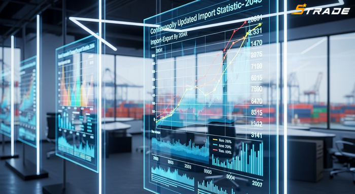 Số liệu xuất nhập khẩu cập nhật liên tục Biểu đồ số liệu xuất nhập khẩu cập nhật theo năm