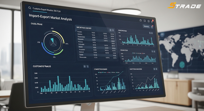 Ứng dụng dữ liệu hải quan trong phân tích thị trường Biểu đồ phân tích thị trường xuất nhập khẩu và đối thủ cạnh tranh